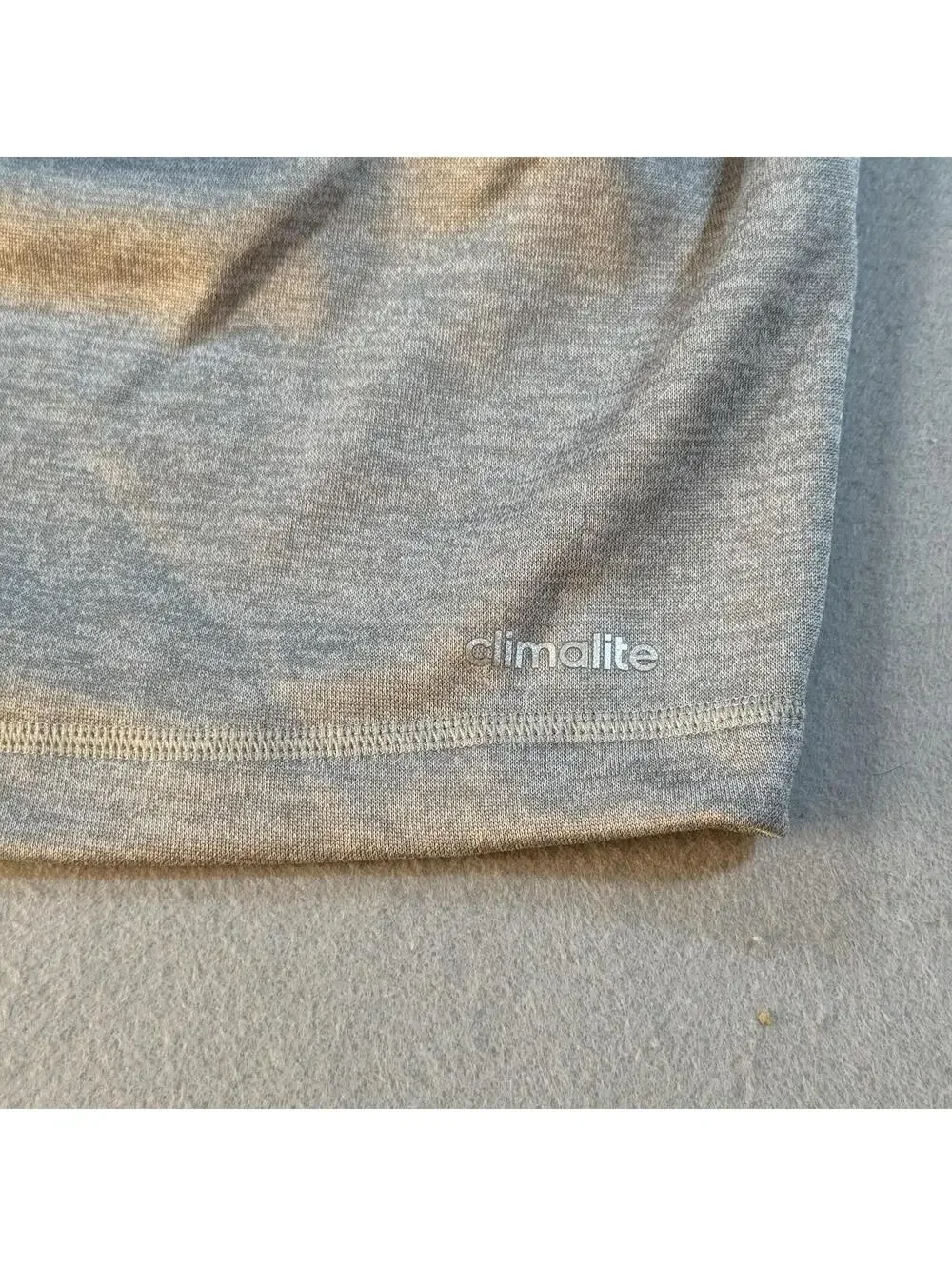 Adidas Climalite 1/4 Zip Pullover Mens XL Gray Athletic Training Top